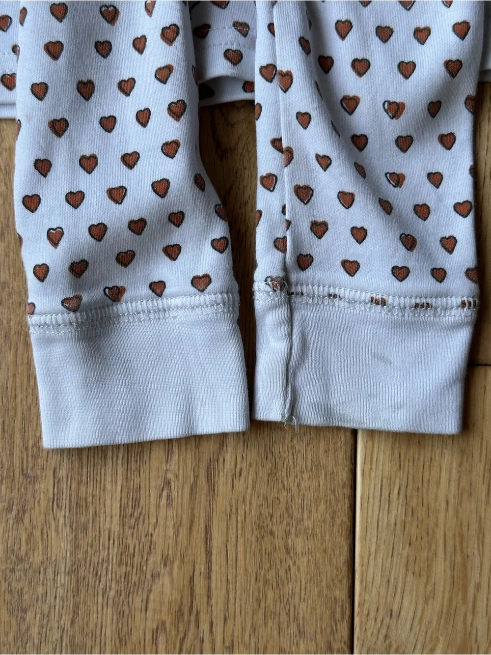 Roller Rabbit Texas Hearts Long John Pajamas Set size 8